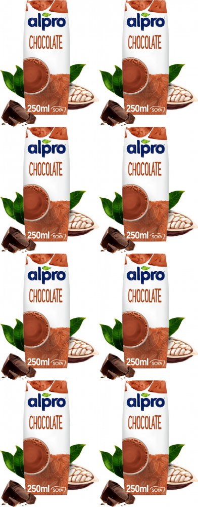 8x Napój sojowy Alpro, o smaku czekoladowym, 250ml