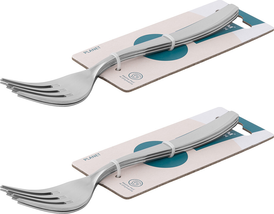 2x Widelec Altom Design Planet, 3 sztuki, srebrny