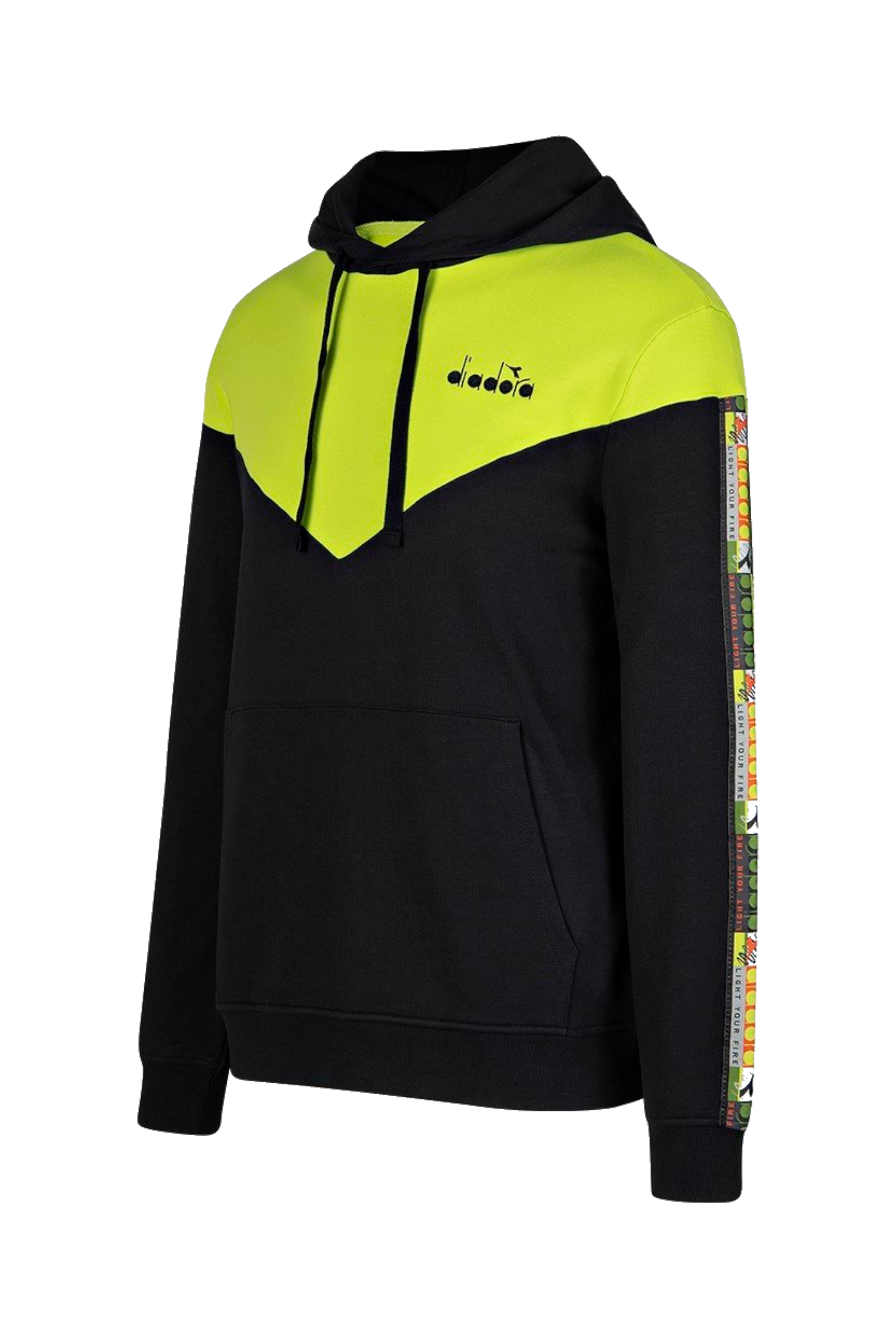 Bluza z kapturem Diadora 5palle offside V - Czarny