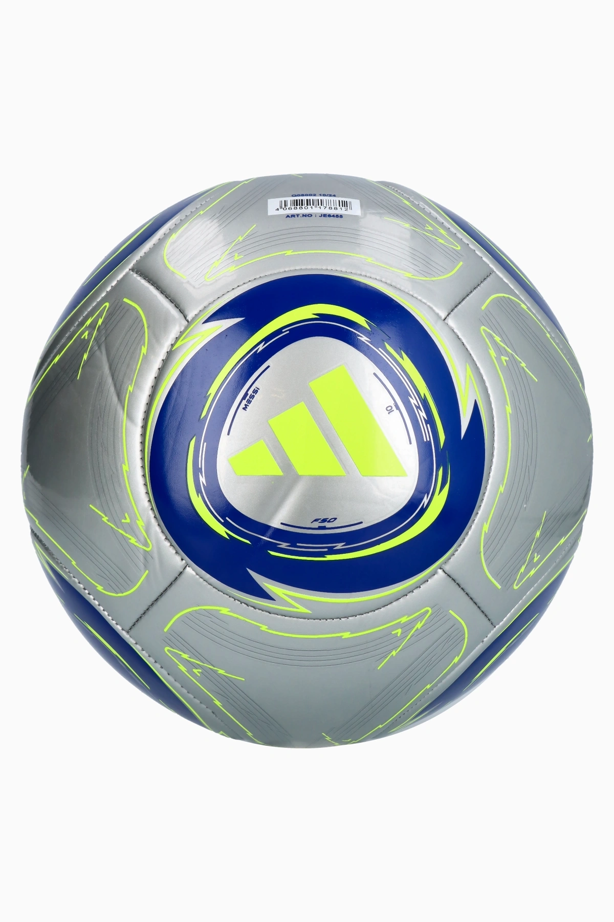 Piłka adidas Messi Club rozmiar 4 - Srebrny