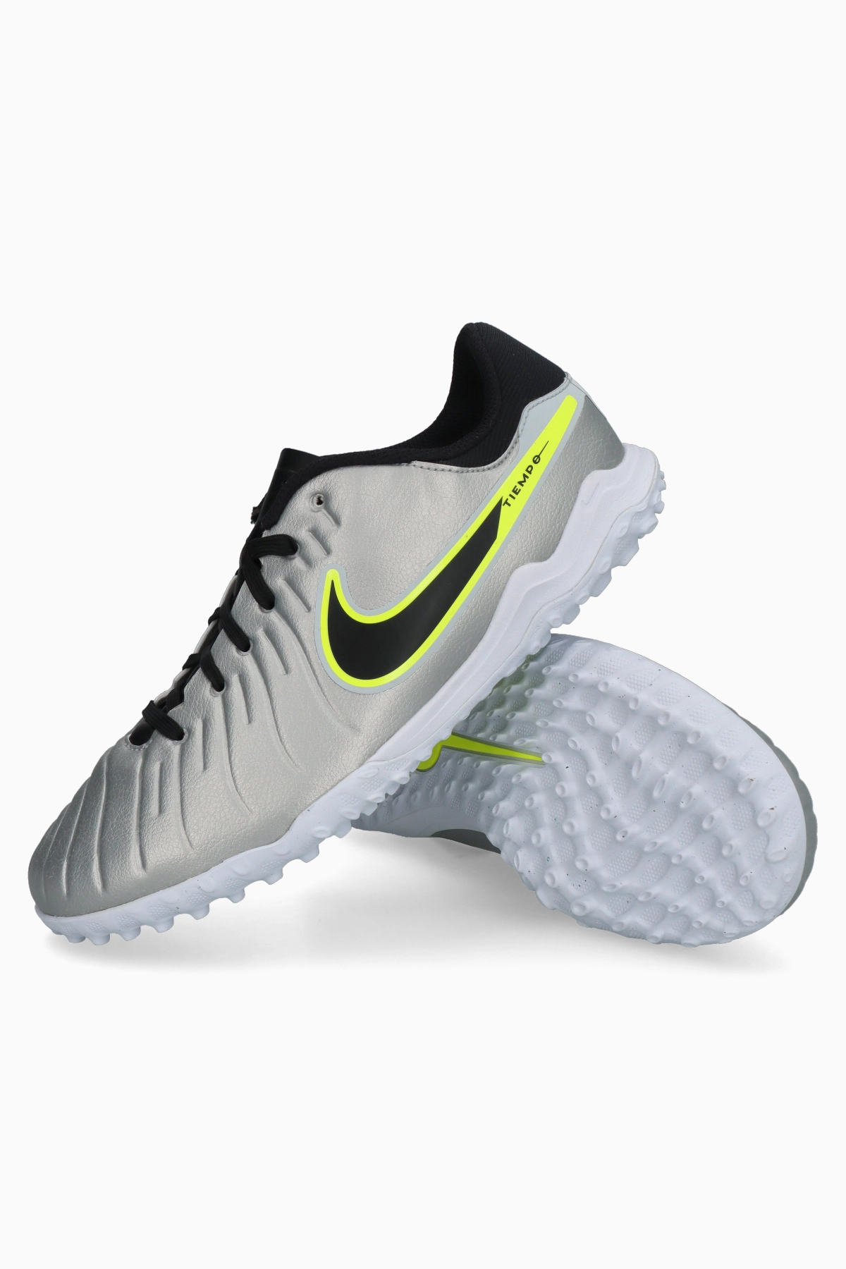 Turfy Nike Tiempo Legend 10 Academy TF Junior - Srebrny
