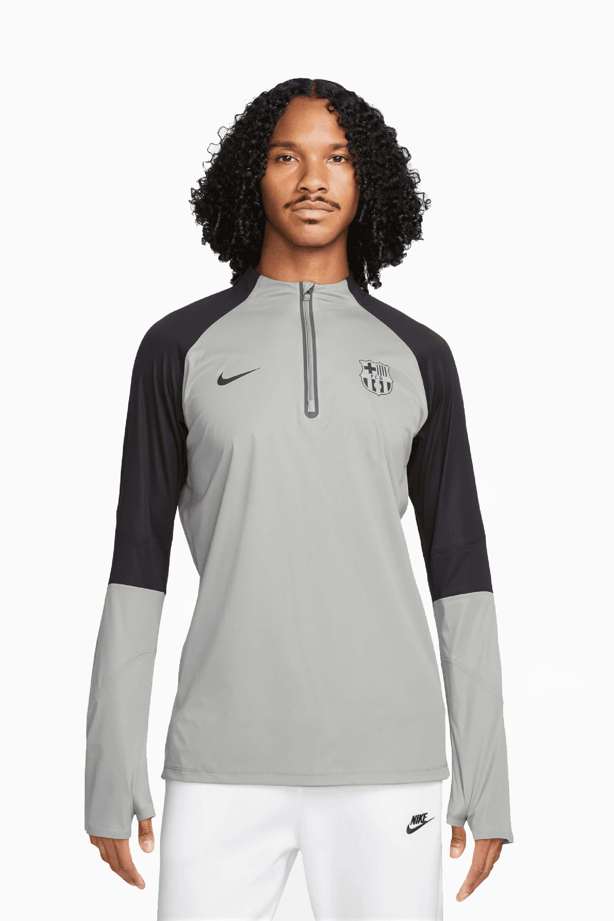 Bluza Nike FC Barcelona 22/23 Strike Drill - Szary