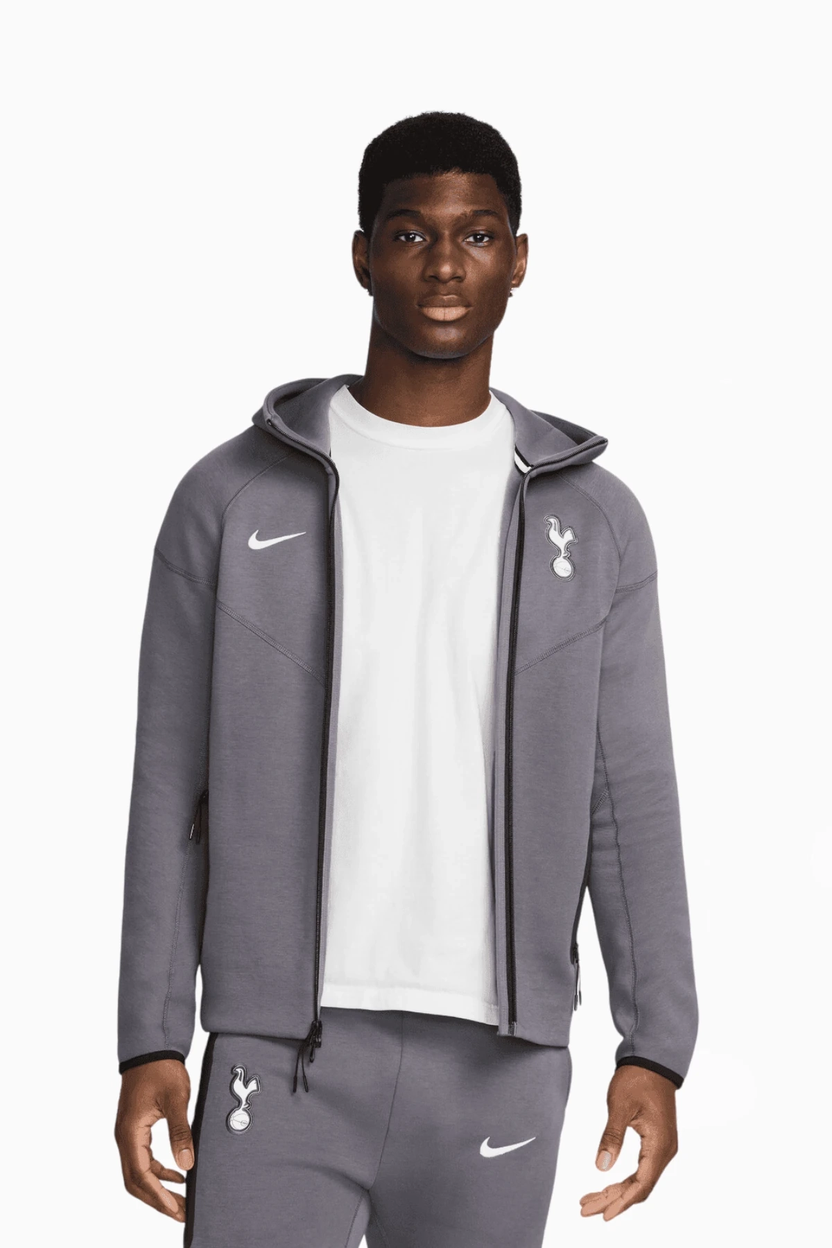 Bluza z kapturem Nike Tottenham Hotspur 24/25 Tech Fleece Windrunner - Szary