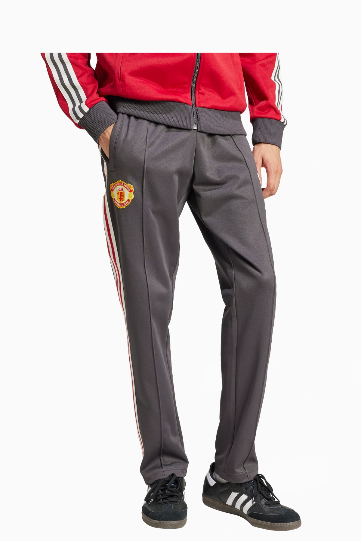 Spodnie adidas Manchester United 24/25 Beckenbauer - Szary