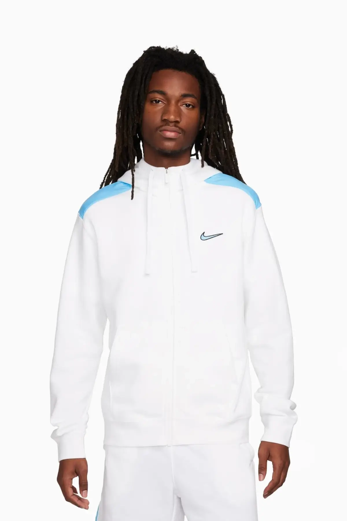 Bluza z kapturem Nike Sportswear Fleece FZ - Biały