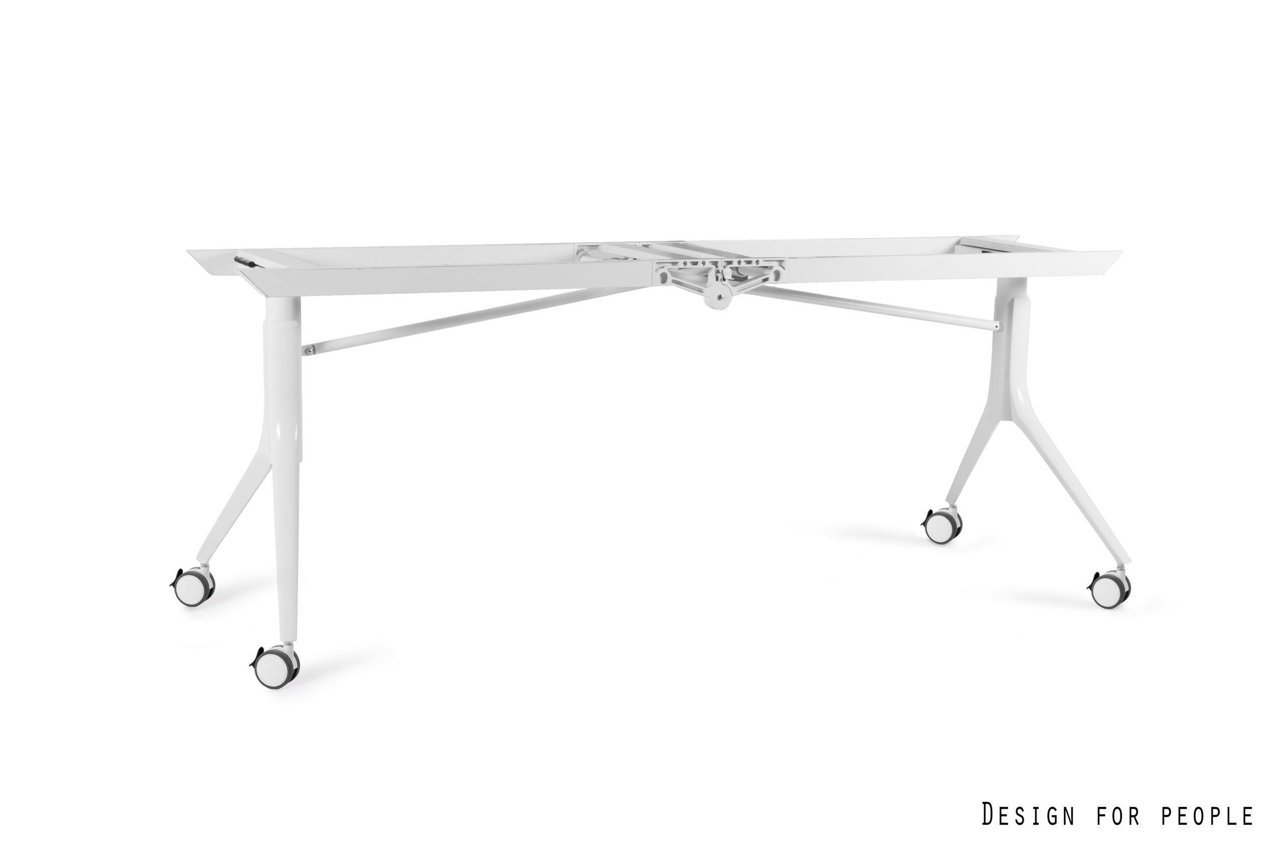 CARL Table stelaż stołu mobilnego, składanego (Szerokość: 192 cm, Kolor: biały)