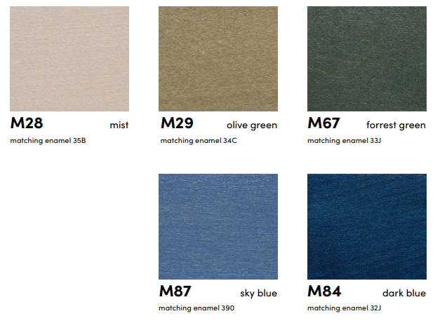 Taboret drewniany bukowy olejowany Paged ( C-0919) (Kolor: M87 - sky blue)