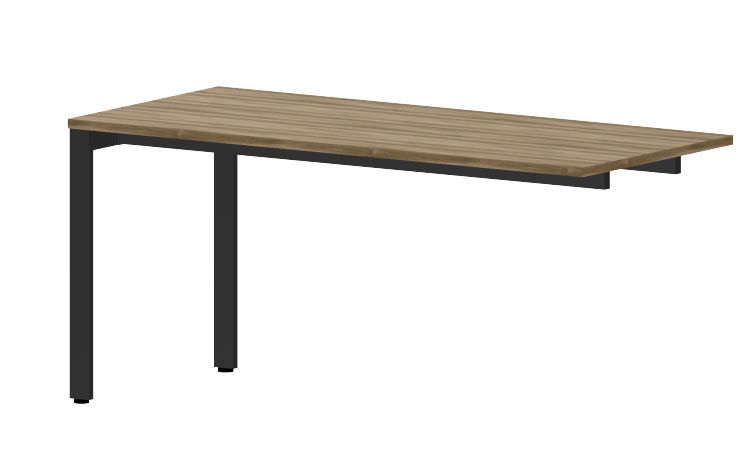 NOTER PO68 Biurko pojedyncze prawe 158,5x80x74h (Rodzaj blatu: płyta laminowana Wiśnia Havana)