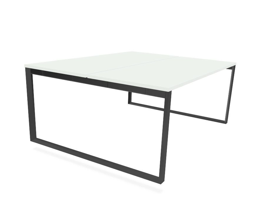NOTER PPZ14 Biurko podwójne 178,5x140x74h (Kolor blatu: płyta laminowana Dąb Lindberg)