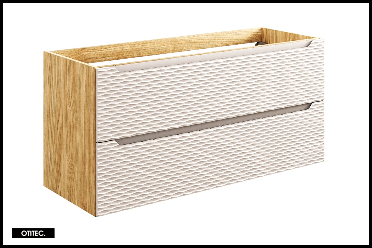 Szafka pod umywalkę OCEAN BEIGE 82-120-2S 120cm dąb olejowany/beżowa