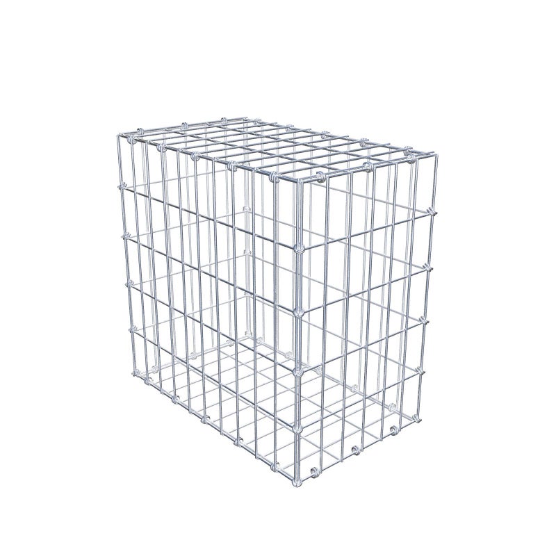 Gabion 50 cm x 50 cm x 30 cm (dł. x wys. x gł.), rozmiar oczek 5 x 10 cm, pierścień spiralny