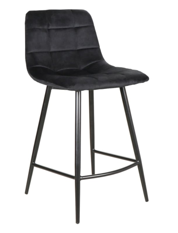 Hoker niski MILA H-2 VELVET czarny kuchenny
