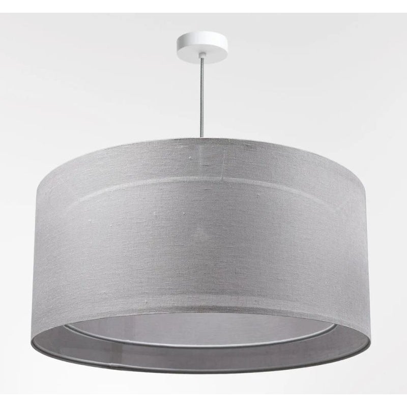 Lampa wisząca DUO LEN LIGHT 005-50 szara/beżowa
