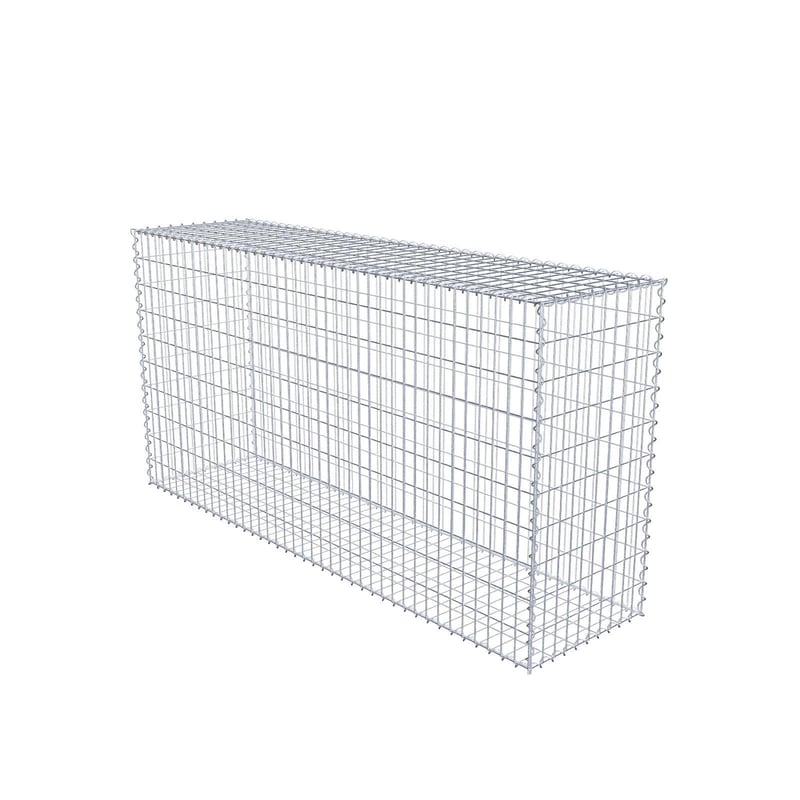 Gabion 200 cm x 100 cm x 50 cm (dł. x wys. x gł.), rozmiar oczek 5 cm x 10 cm, spirala