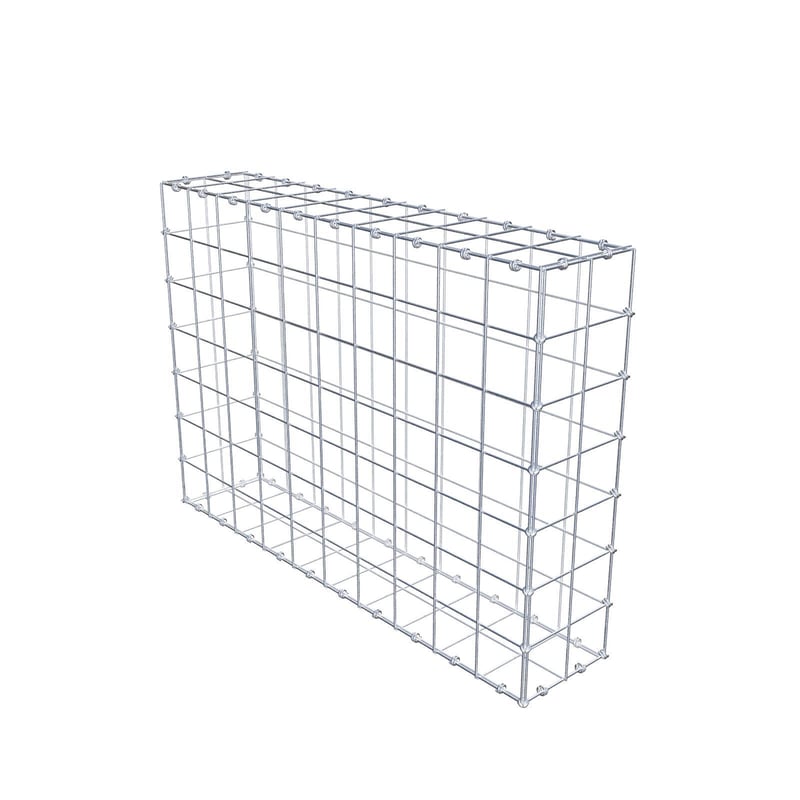 Gabion 100 cm x 70 cm x 20 cm (dł. x wys. x gł.), rozmiar oczek 10 x 10 cm, pierścień spiralny