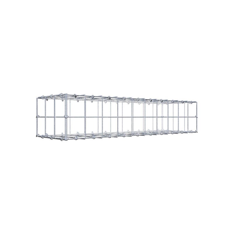 Gabion 100 cm x 20 cm x 30 cm (dł. x wys. x gł.), rozmiar oczka 10 cm x 10 cm, pierścień typu C