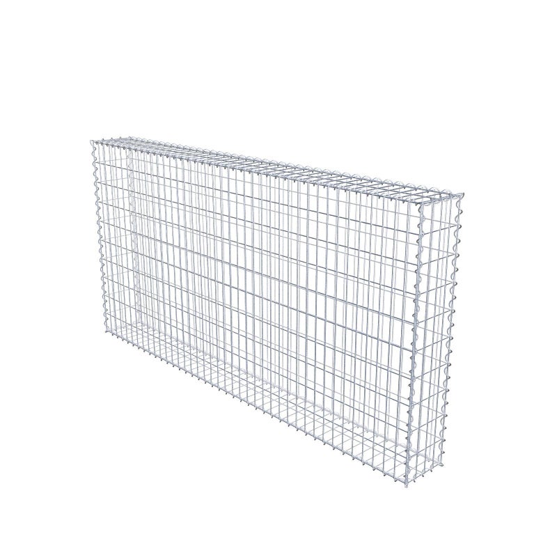 Gabion 200 cm x 100 cm x 20 cm (dł. x wys. x gł.), rozmiar oczek 5 cm x 10 cm, spirala