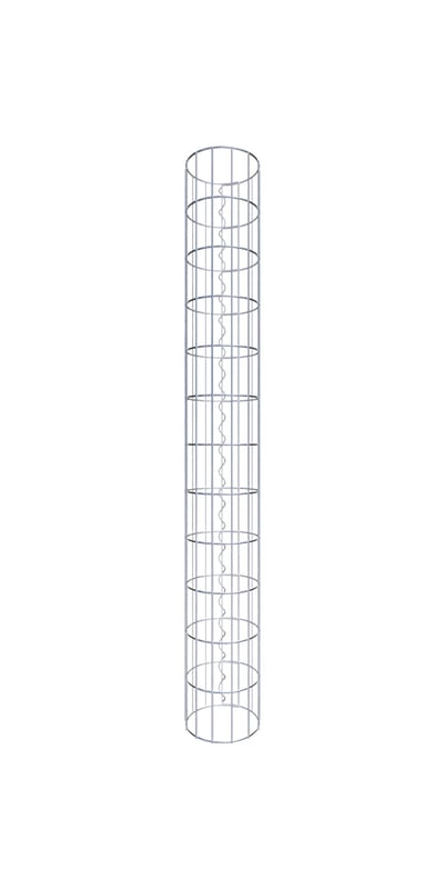 Kolumna gabionowa o średnicy 22 cm, okrągła MW 5 x 10 cm - Wysokość: 1,20 m