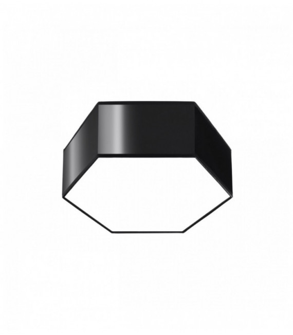 Plafon SUNDE 11 czarny, nowoczesny - 30.5x26.5x11.5cm Sollux