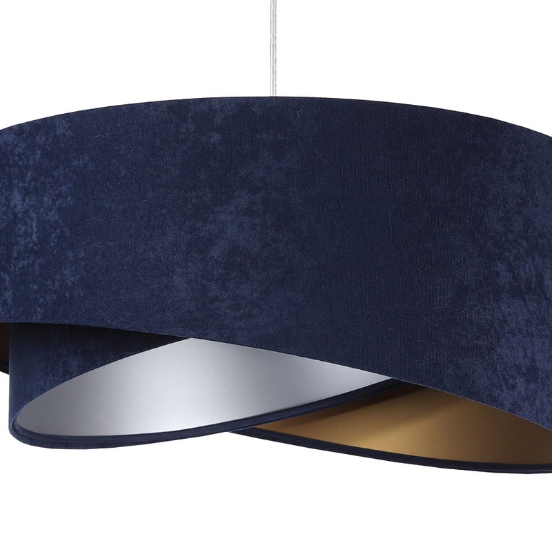 Lampa wisząca GEMSTONE granatowa/złota