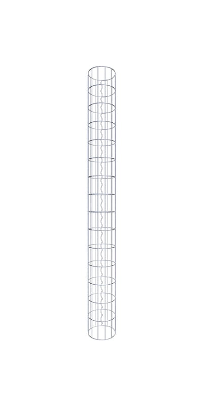 Kolumna gabionowa o średnicy 22 cm, MW 5 x 10 cm okrągła - wysokość: 1,50 m