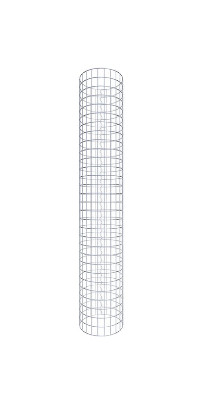 Kolumna gabionowa średnica 37 cm MW 5 x 5 cm okrągła - wysokość: 150 cm