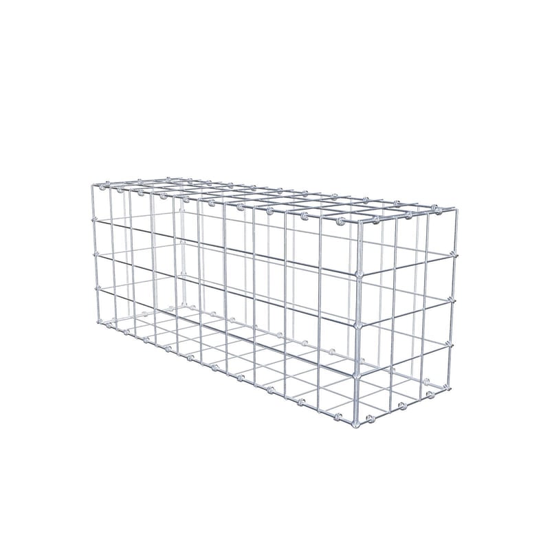 Gabion 100 cm x 40 cm x 30 cm (dł. x wys. x gł.), rozmiar oczek 10 x 10 cm, pierścień spiralny