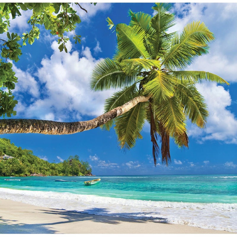 Fototapeta Plaża Palmy Ocean 200x140 cm Tapeta Do Sypialni Salonu Kuchni Na Flizelinie