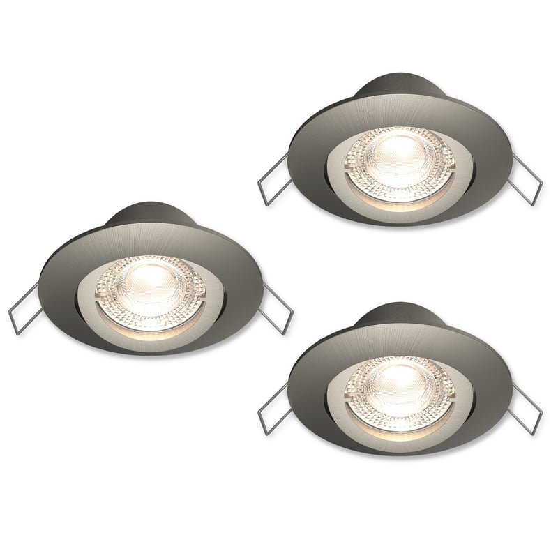 INSPIRE - Zestaw 3 reflektorów wpuszczanych BAMA - kompatybilny z ENKI - GU10 - ściemnialny - biały i w różnych kolorach RGB - 470 LM - Ø 88 mm -