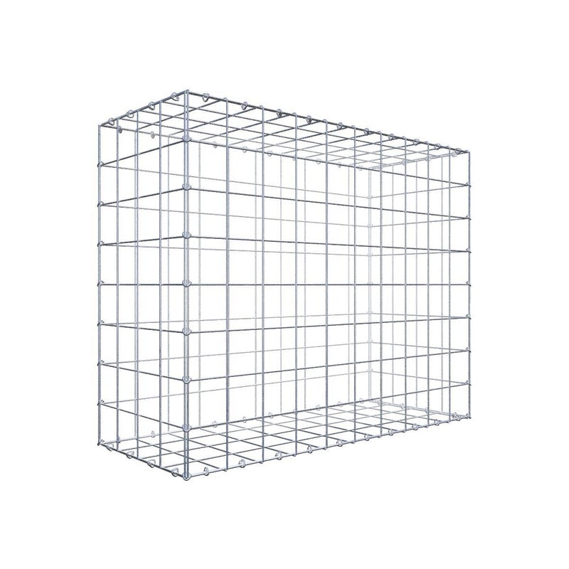 Gabion 100 cm x 80 cm x 40 cm (dł. x wys. x gł.), rozmiar oczka 10 cm x 10 cm, pierścień typu C