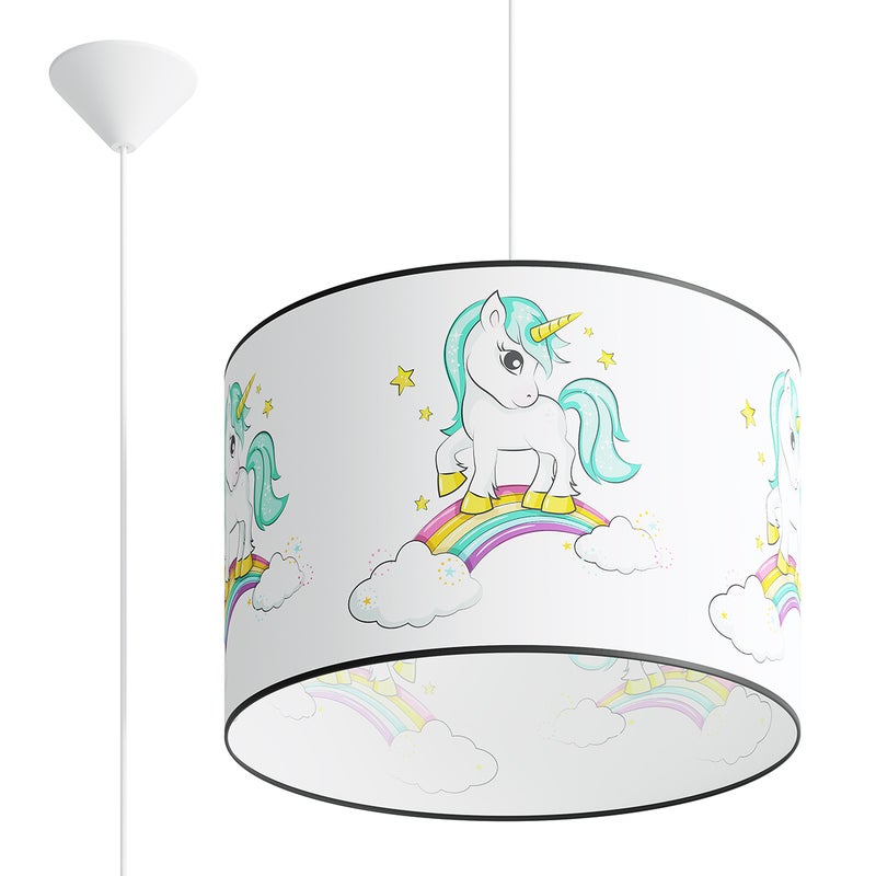 Lampa wisząca UNICORN 40, nowoczesna - 40x40x95cm Sollux