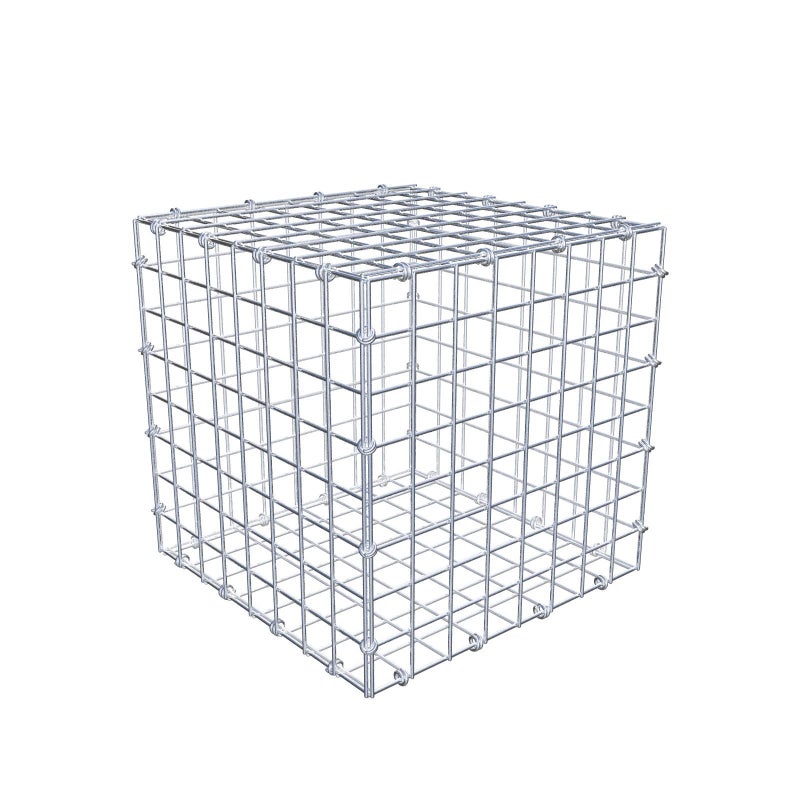 Gabion 40 cm x 40 cm x 40 cm (dł. x wys. x gł.), rozmiar oczka 5 x 5 cm, pierścień spiralny