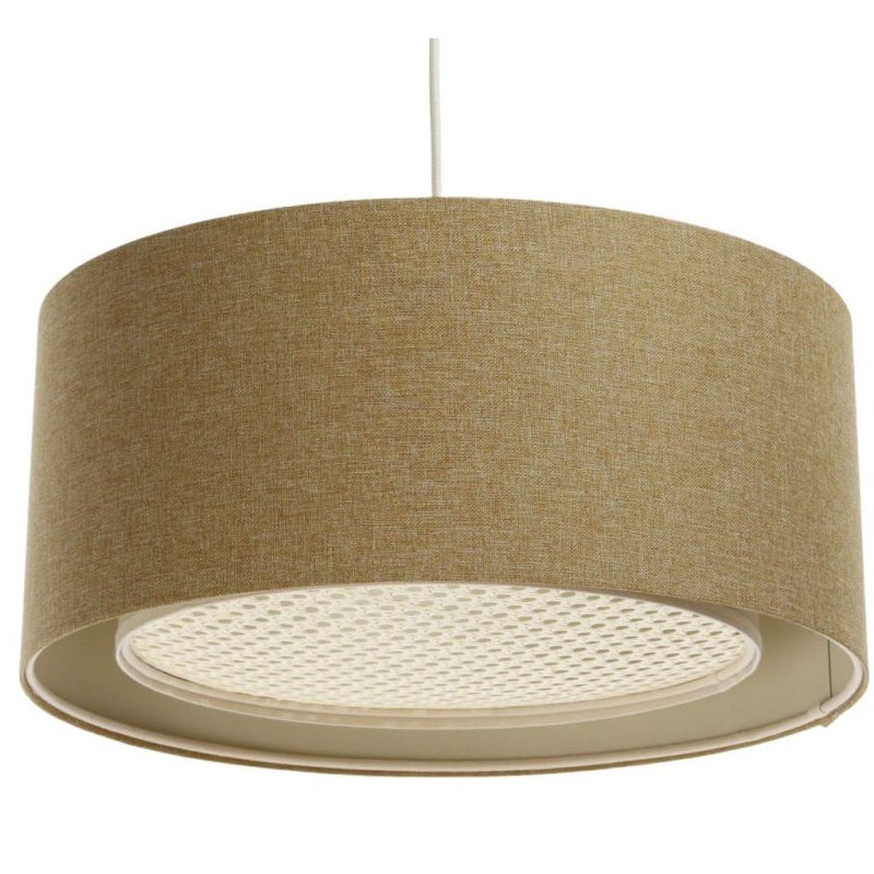 Lampa wisząca ERUTAN RATTAN 60 żółta