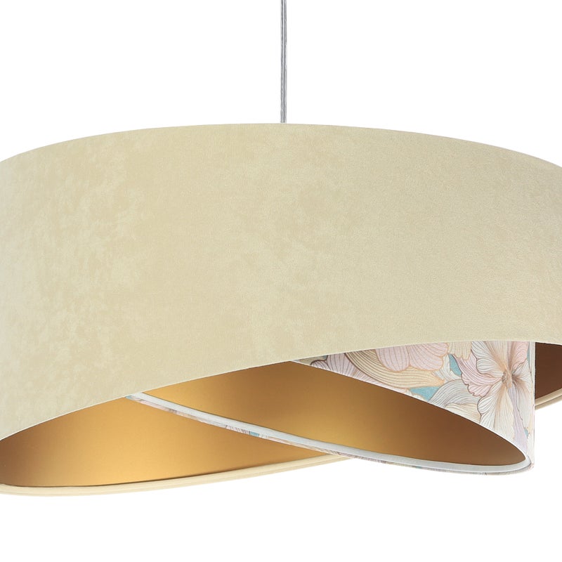 Lampa wisząca SAND FLOWER 2 beżowa/złota