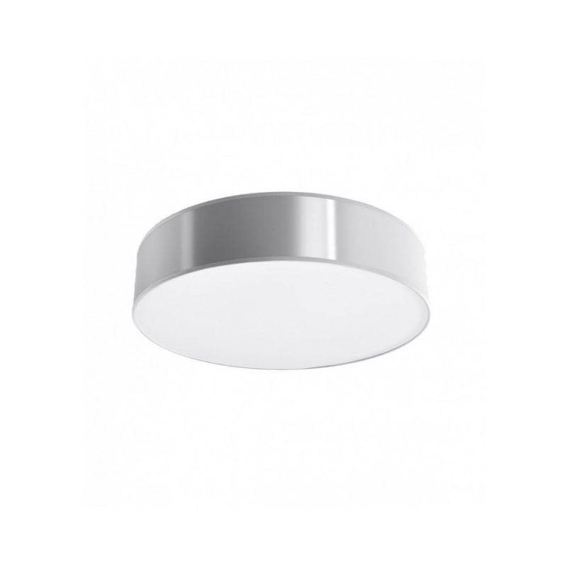 Plafon ARENA 55 szary, minimalistyczny - 55x55x11cm Sollux