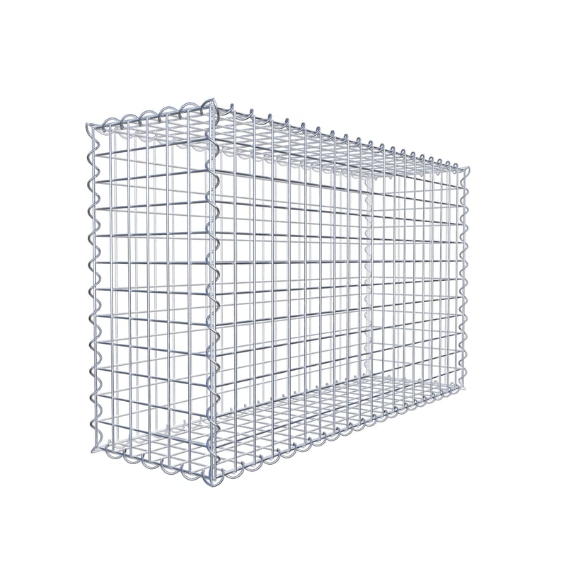 Gabion 100 cm x 60 cm x 30 cm (dł. x wys. x gł.), rozmiar oczek 5 cm x 5 cm, spirala
