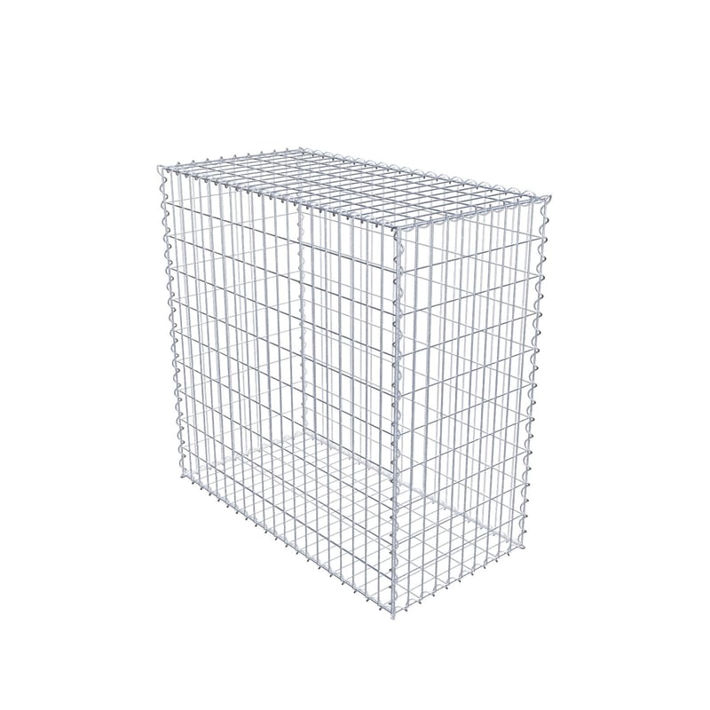 Gabion 100 cm x 100 cm x 50 cm (dł. x wys. x gł.), rozmiar oczek 5 cm x 10 cm, spirala