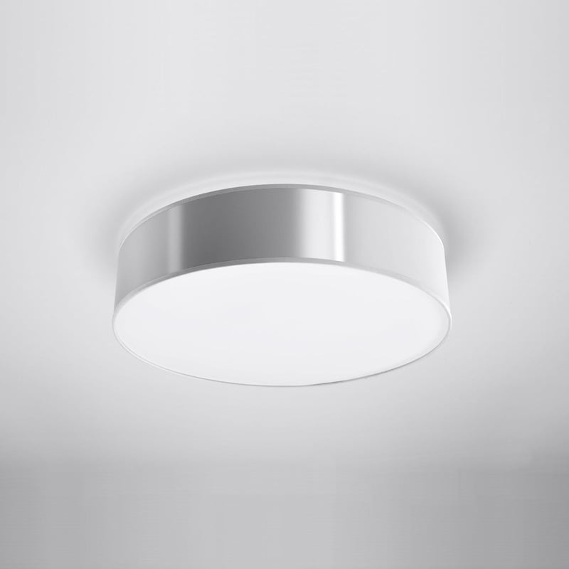 Plafon ARENA 45 szary, minimalistyczny - 45x45x11cm Sollux