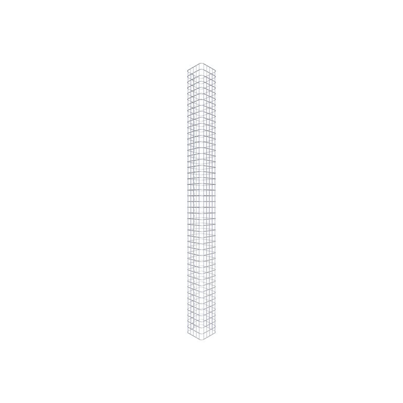 Kolumna gabionowa kątowa 27 cm x 27 cm, wysokość 230 cm, MW 5 cm x 5 cm