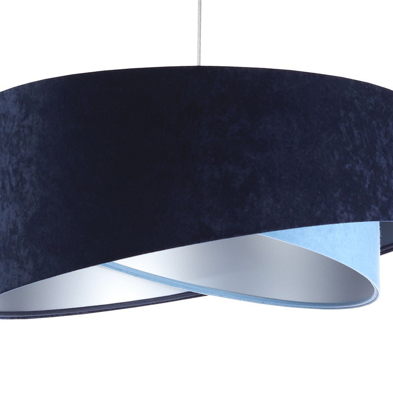 Lampa wisząca THUNDERCLOUD BLUE granatowa/srebrna