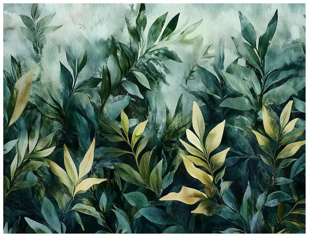 Fototapeta Liście Zielony Dżungla Natura 250x175 cm Tapeta Do Sypialni Salonu Kuchni Na Flizelinie