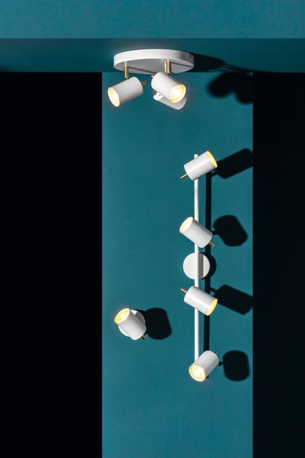 Endon Gull lampa podsufitowa 1x3,5W biała/złota 59931