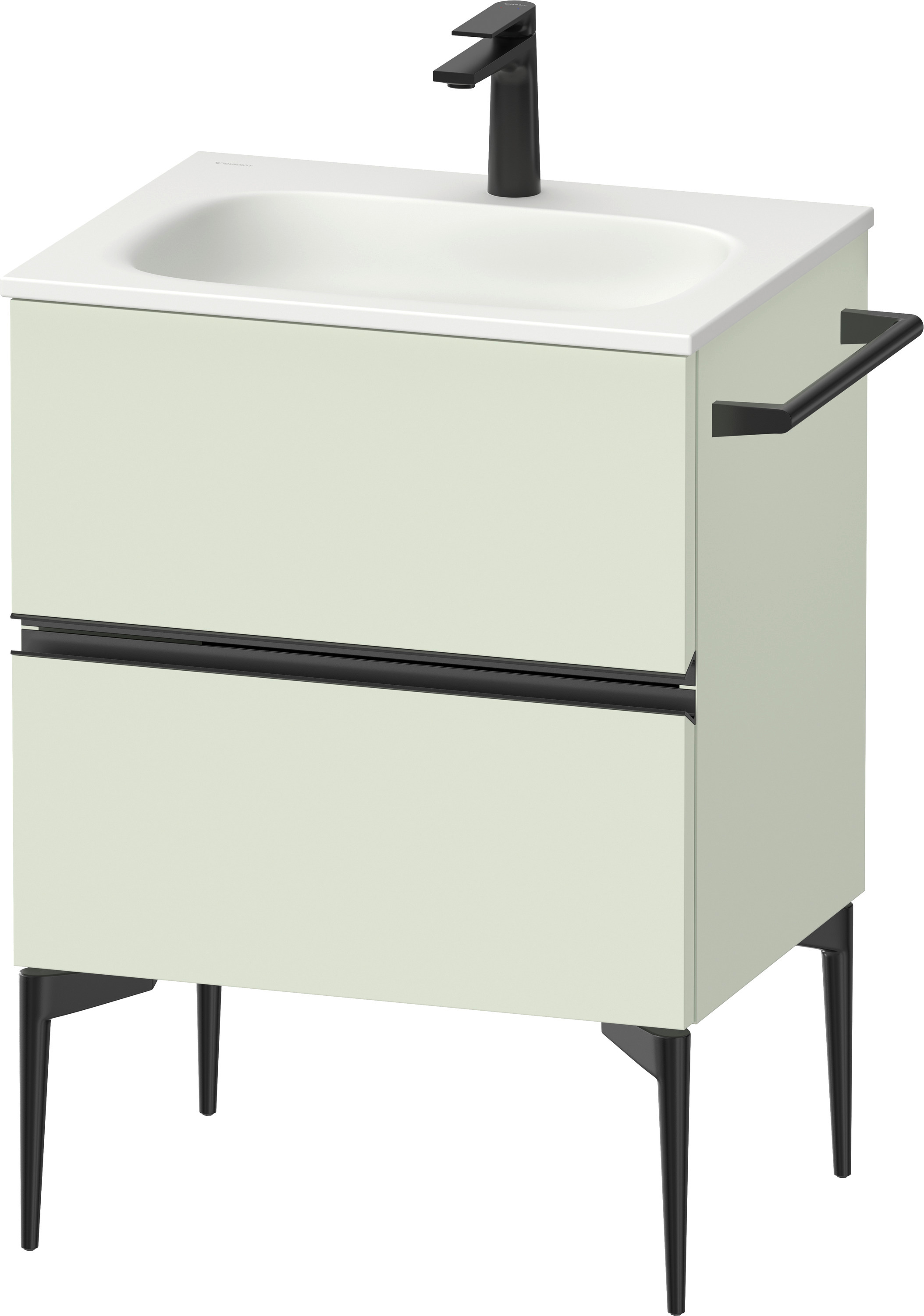 Duravit Sivida szafka 61x47,7x59,2 cm podumywalkowa wisząca czarna-zielona SV46500BDHH0000