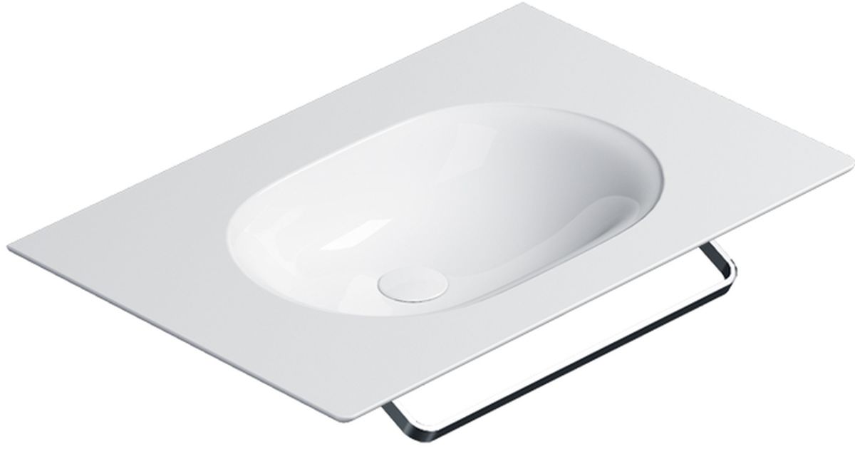Catalano Horizon umywalka 75x50 cm prostokątna ścienna-meblowa biała 0520760021