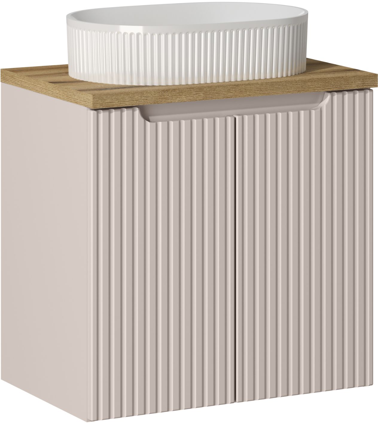 Comad Nova Cashmere szafka 60 cm podumywalkowa wisząca z umywalką kaszmir SET-NOC B OAK 60CM D UN BEYOND 5 WH - Wysyłka w 24h