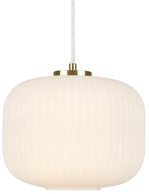 Markslöjd Sober lampa wisząca 1x20W mosiądz/biały 107918