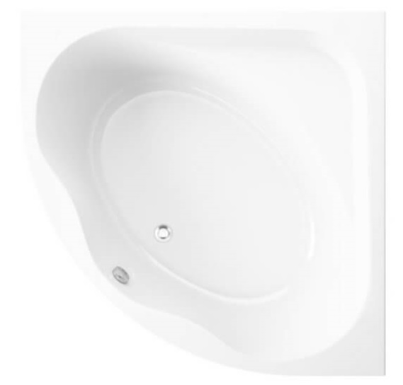 Polimat Standard wanna narożna 150x150 cm biała 00248
