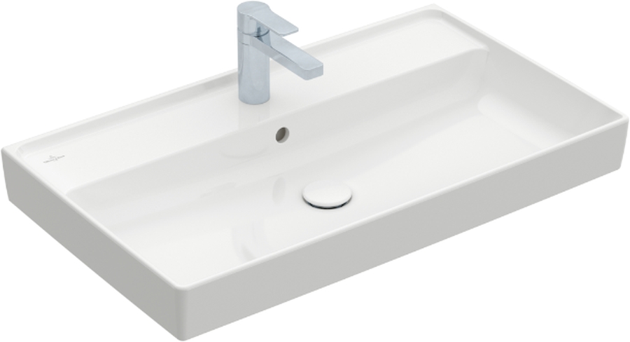 Villeroy & Boch Collaro umywalka 80x47 cm prostokątna Weiss Alpin 4A338101