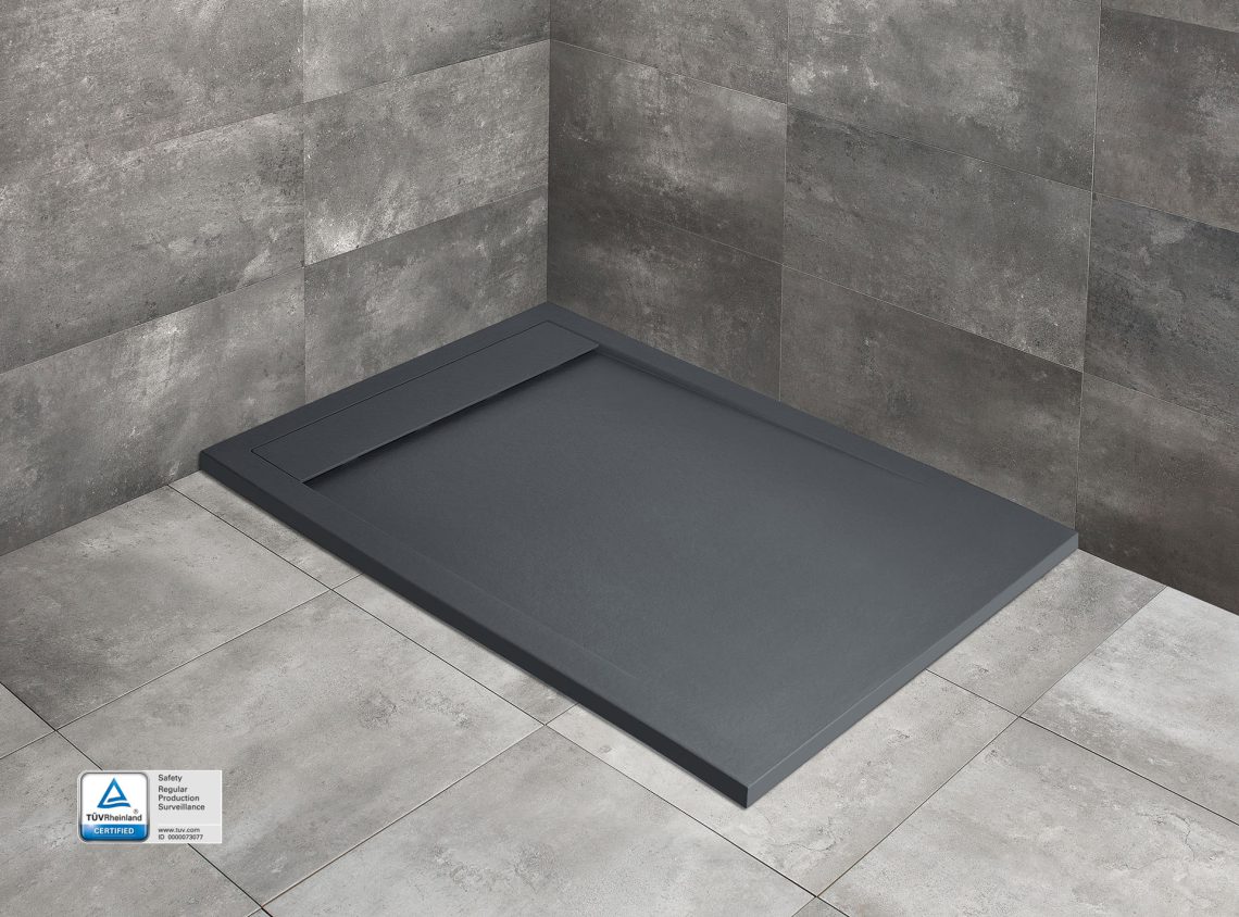 Radaway Teos F brodzik prostokątny 140x80 cm antracyt HTF14080-64