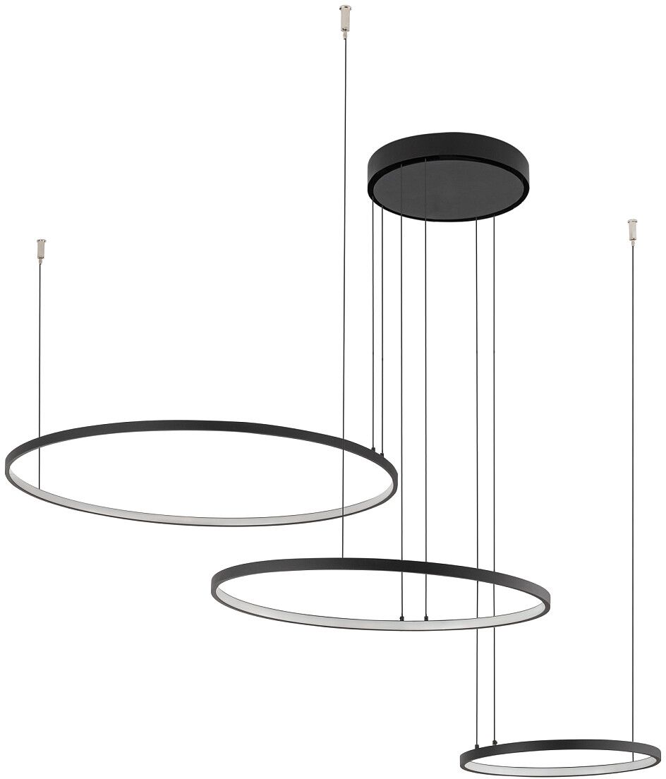 Nowodvorski Lighting Circolo lampa podsufitowa 45 W czarna 10867